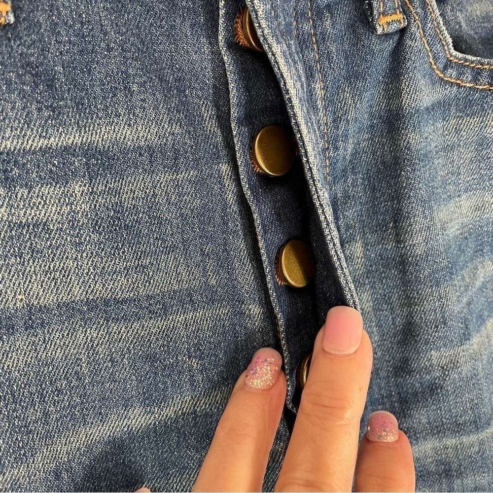 New the GREAT. the STRAIGHT A High Rise Button Fly Crop Women's Jean - Picture 7 of 10